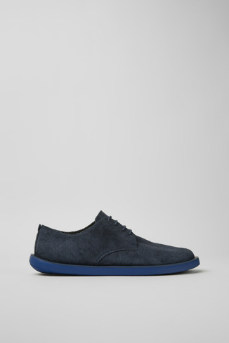 K100669-013 - Wagon - Chaussures en nubuck bleu pour homme