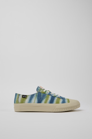 Side view of Camper x EFI Multicolored organic cotton sneakers for men