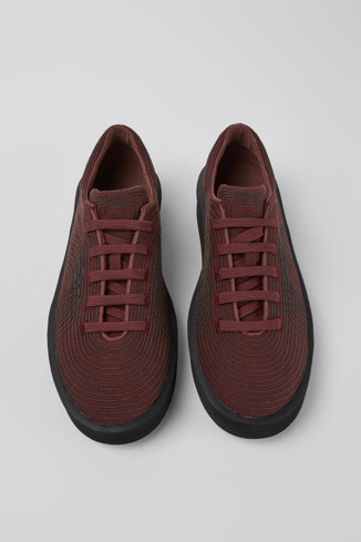 Alternative image of K100699-008 - Courb TENCEL - Burgundy sneakers for men