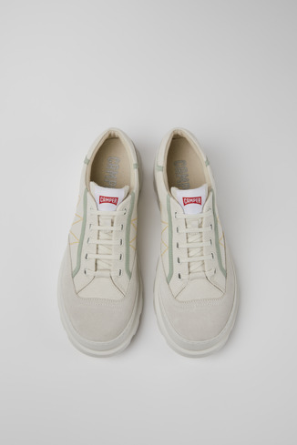 Alternative image of K100711-001 - Brutus - Sneaker for men in white, grey and green.