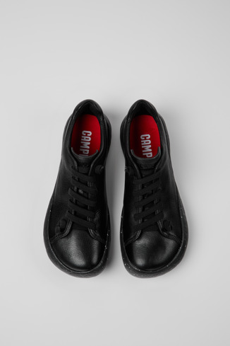Alternative image of K100742-001 - Peu Stadium - Black leather sneakers for men