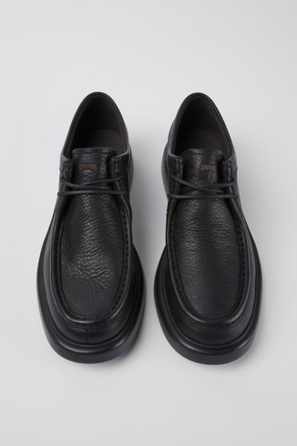 Alternative image of K100745-001 - Poligono - Black leather shoes for men