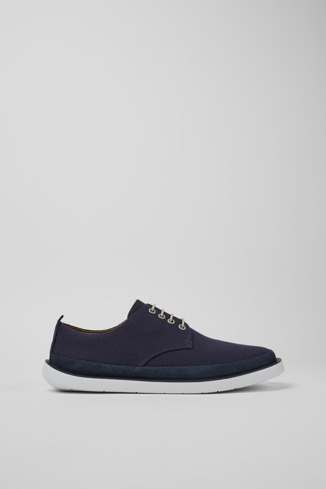 Side view of Wagon Blue shoes for men