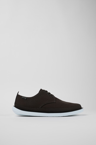 Side view of Wagon Gray Textile/Nubuck Blucher for Men