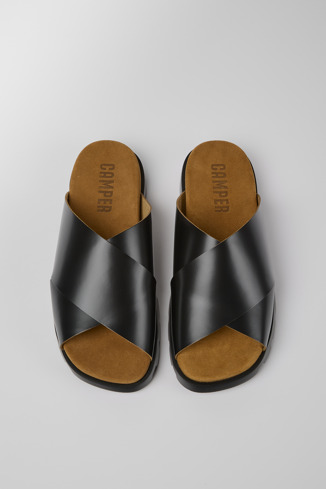 Alternative image of K100775-001 - Brutus Sandal - Black leather sandals for men
