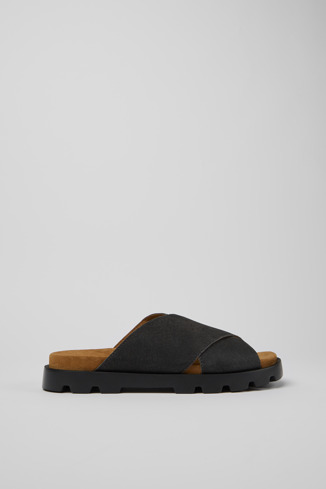 K100775-005 - Brutus Sandal - 男士黑蘑菇纖維涼鞋