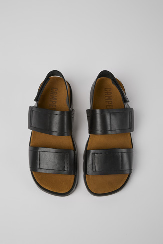 Alternative image of K100777-002 - Brutus Sandal - Black leather sandals for men