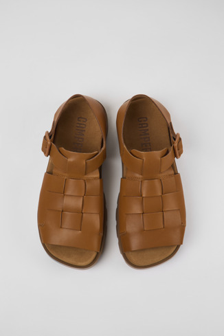 Alternative image of K100778-005 - Brutus Sandal - Sandalias de piel marrones para hombre
