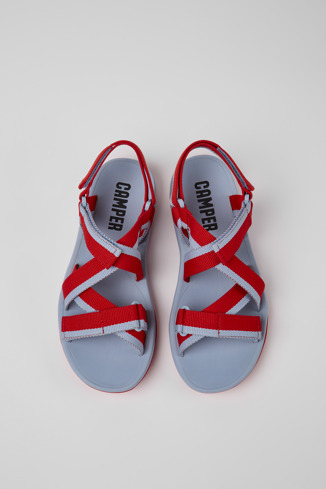 Alternative image of K100781-002 - Match - Czerwono-niebieskie sandały z PET z recyklingu