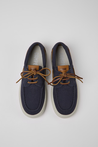 Alternative image of K100804-004 - Runner - Sapatos em algodão reciclado azuis para homem