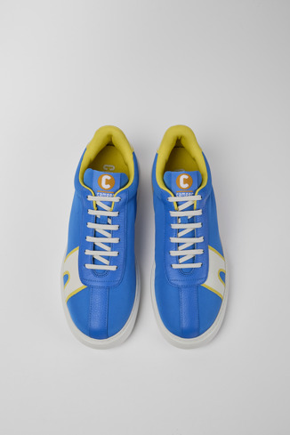 Alternative image of K100806-001 - Runner K21 - Blue and white recycled polyester sneakers for men