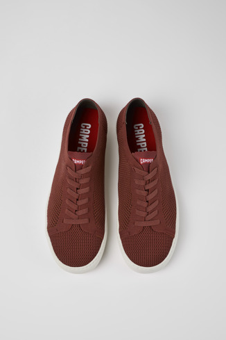 Overhead view of Peu Touring Red Textile Sneaker for Men