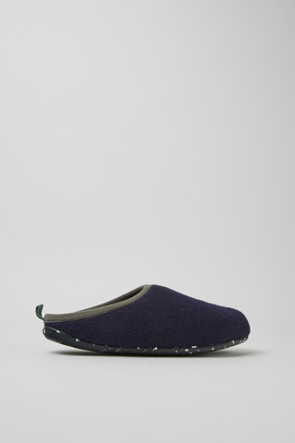 Alternative image of K100824-004 - Twins - Green, blue, and gray wool slippers for men