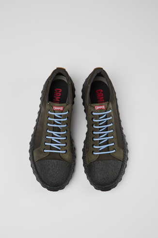 Alternative image of K100830-006 - Ground - Zapatos verdes de tejido y nobuk para hombre