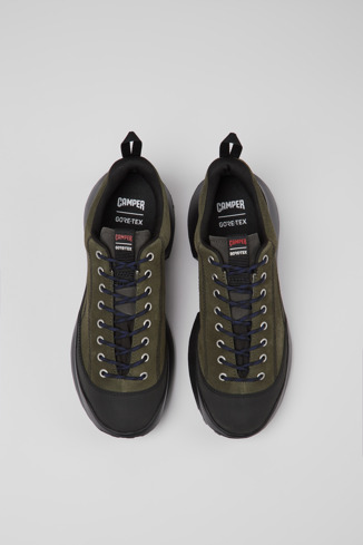 Alternative image of K100837-001 - CRCLR GORE-TEX - Green nubuck and textile sneakers for men