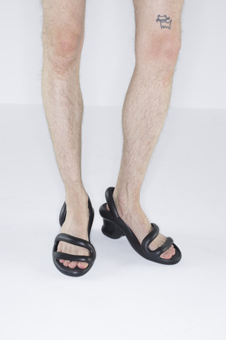 K100839-006 - Kobarah - Black unisex sandals