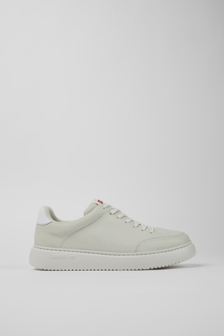 K100841-003 - Runner K21 - White non-dyed leather sneakers for men
