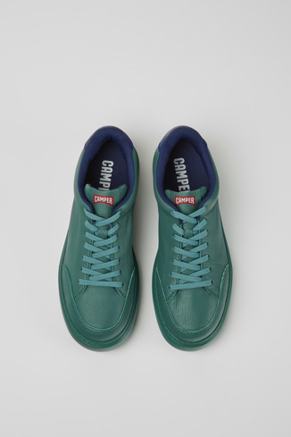 Alternative image of K100841-007 - Runner K21 - Green leather sneakers for men