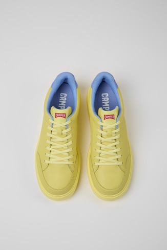 Alternative image of K100841-008 - Runner K21 - Yellow leather sneakers for men