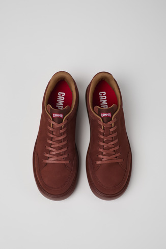 Runner K21 Baskets en nubuck rouge pour homme