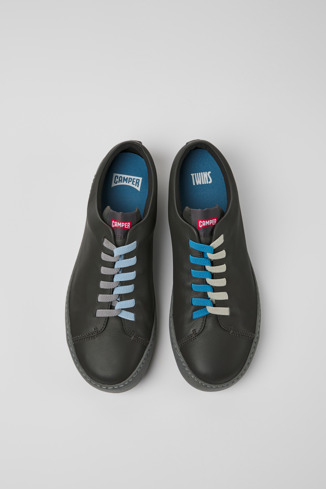 K100855-003 - Twins - Sneakers grises de piel para hombre