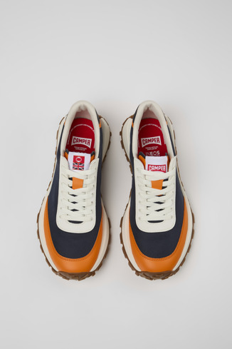 Overhead view of Camper x INEOS Multicolored Textile/Leather Sneakers for Men