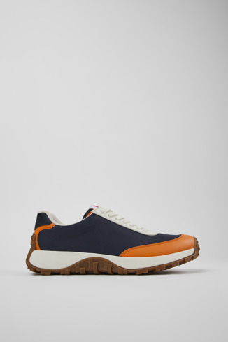 Side view of Camper x INEOS Britannia Multicolored Textile/Leather Sneakers for Men