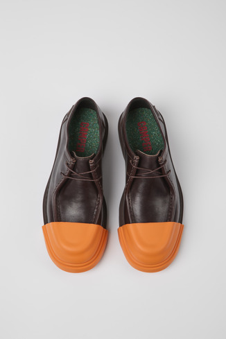 Alternative image of K100872-004 - Junction - Chaussures en cuir marron foncé pour homme