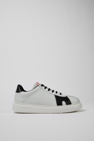 Side view of Runner K21 MIRUM® White and black sneakers for men