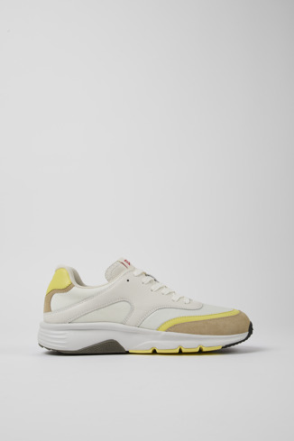 Alternative image of K100876-005 - Twins - Sneakers blancas y beiges de piel para hombre