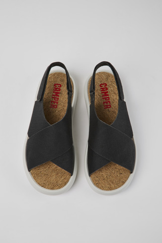 Alternative image of K100897-005 - Pelotas Flota - Black and white leather sandals for men