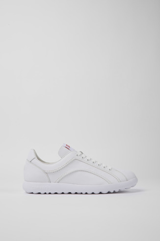 Side view of Pelotas XLite White leather sneakers for men
