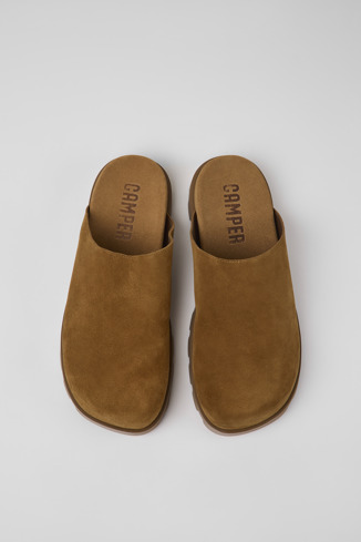 Alternative image of K100906-003 - Brutus Sandal - Brown leather clogs for men
