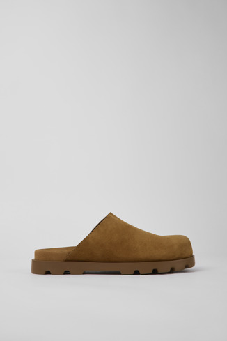 K100906-003 - Brutus Sandal - Brown leather clogs for men