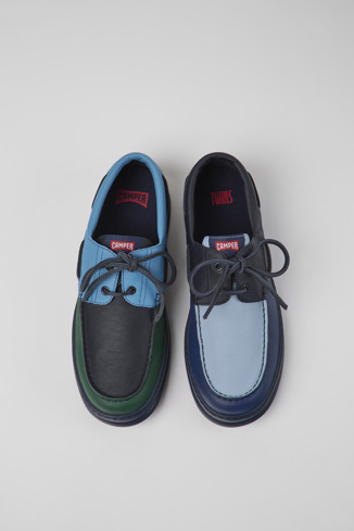 K100908-001 - Twins - Sneakers de piel multicolores para hombre