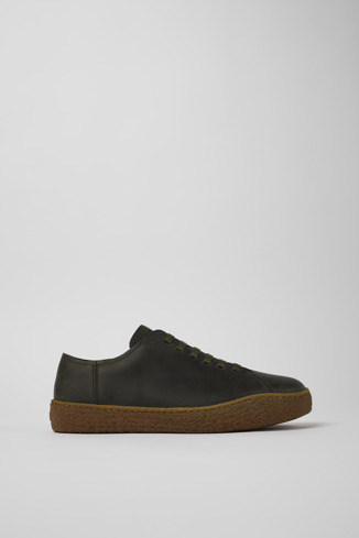 Peu Terreno Chaussures en nubuck vert pour homme