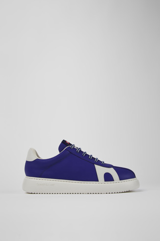 Side view of Runner K21 MIRUM® Blue MIRUM® textile sneakers for men