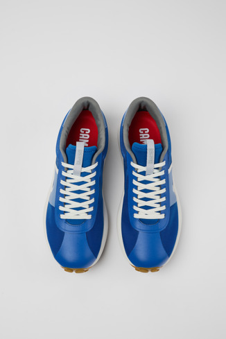 Pelotas Athens Sneaker de teixit de color blau per a home