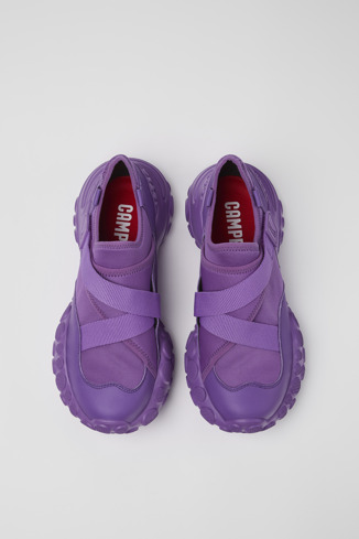 Overhead view of Pelotas Mars Purple Textile/Leather Sneaker for Men
