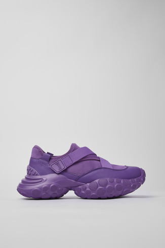 Side view of Pelotas Mars Purple Textile/Leather Sneaker for Men