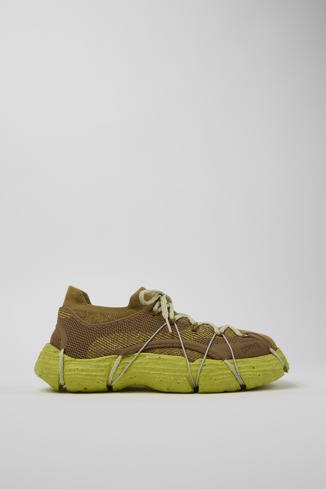 Side view of ROKU Brownish yellow Sneaker for Men