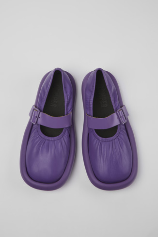 Aqua Μοβ χαμηλό παπούτσι από φυσικό δέρμα για άντρες