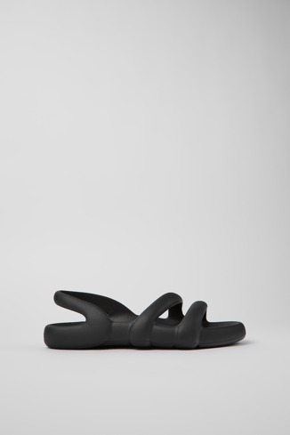 Kobarah Flat Zwarte unisex sandalen