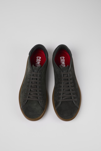Overhead view of Pelotas Soller Gray Nubuck/Leather Sneaker for Men