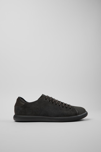 Pelotas Soller Grijze nubuck en leer herensneaker.