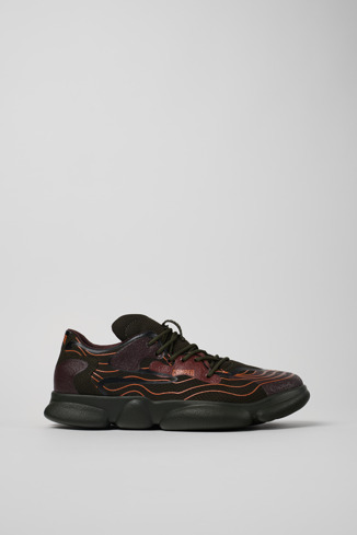 Side view of Karst Multicolored Textile Sneaker for Men