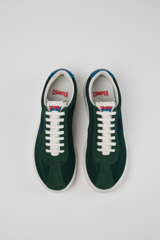 Overhead view of Pelotas XLF Multicolor Textile and Nubuck Sneakers for Men.