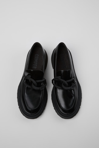 Walden Mocasines de piel negra para hombre.