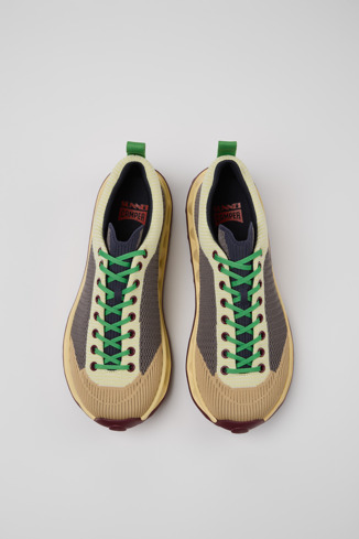 Overhead view of Camper x SUNNEI - PELOTISSIMA Multicolor Textile Sneakers for Men.