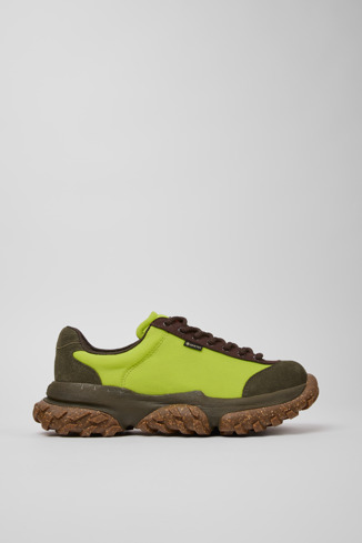 Side view of Karst Trek - GORE-TEX Multicolor Textile and Nubuck Sneakers for Men.
